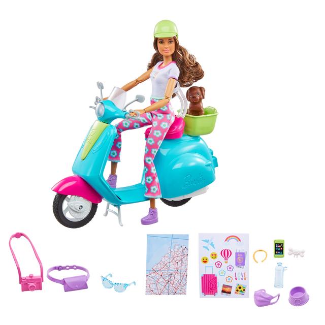 Mattel - Barbie Holiday Fun Doll, Scooter And Accessories