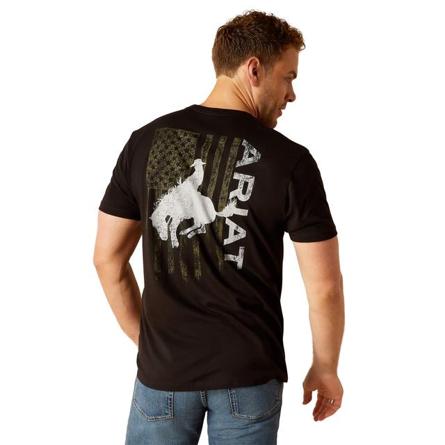 Ariat - Men's Ariat Bronco Flag T-Shirt in Hubbard TX