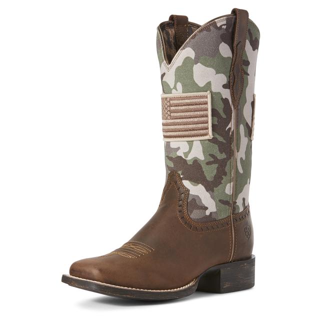 Ariat - Women's Round Up Patriot Textile Western Boot