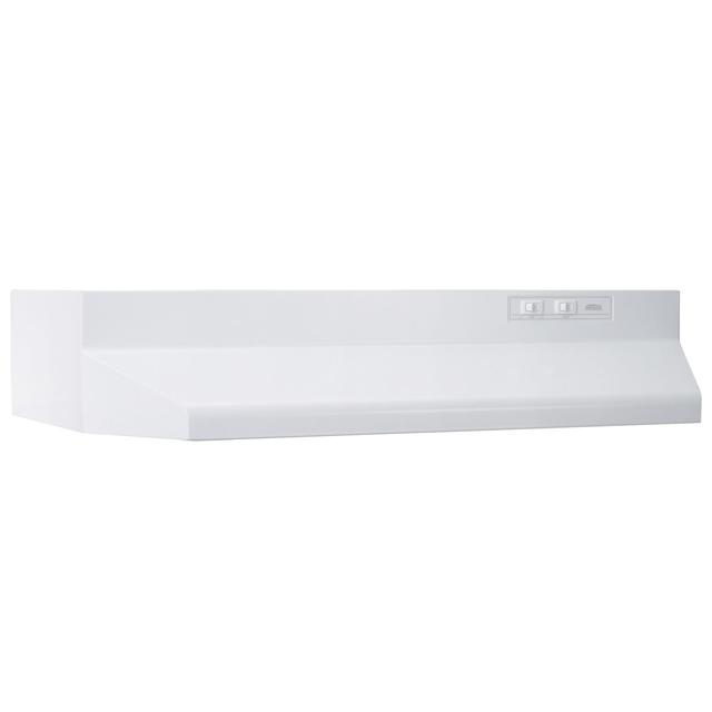 Broan-NuTone - 30-Inch Ducted Under-Cabinet Range Hood, 210 MAX Blower CFM, White in Carthage MO