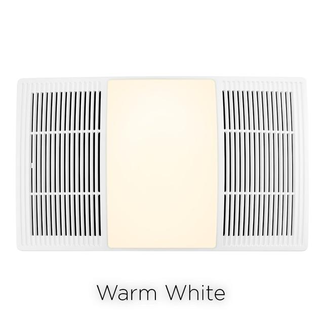 Broan-NuTone - 100/110 CFM Heater Exhaust Cover Upgrade With Dimmable LED and Color Adjustable CCT Lighting (single pack) in New York City NY