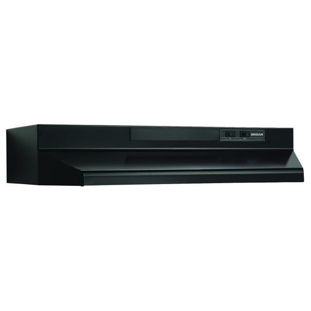 Broan-NuTone - 30-Inch Convertible Under-Cabinet Range Hood, 230 Max Blower CFM, Black F403023 in Moneta VA