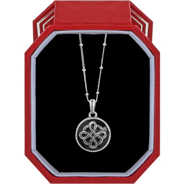 Brighton - Interlok Noir Reversible Necklace Gift Box in Cambria CA