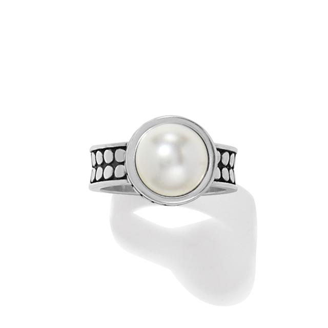 Brighton - Pebble Dot Pearl Wide Band Ring in Everett-PA