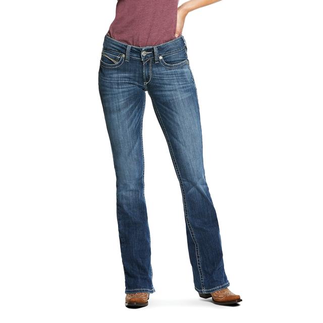 Ariat - Women's R.E.A.L. Mid Rise Stretch Carlie Boot Cut Jean in Pasadena CA