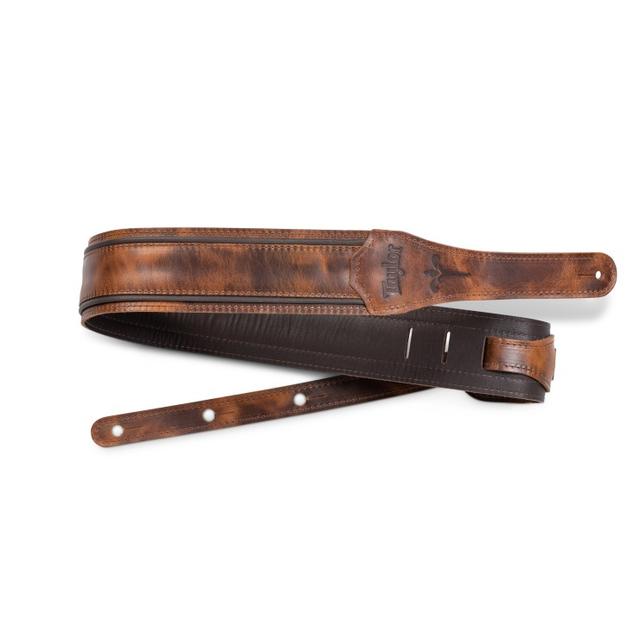 Taylor Guitars - Fountain Strap, Leather, 2.5", Weathered Brn in Durham NC