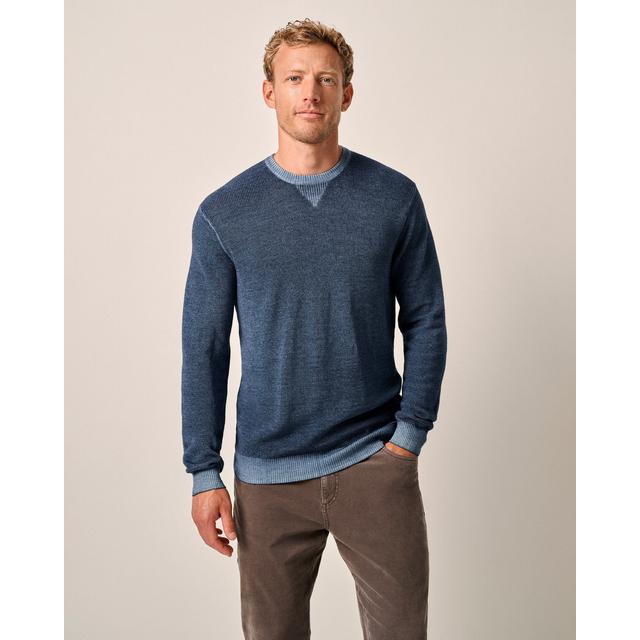 Johnnie-O - Mens Burgess Garment-Dyed Crewneck Sweater