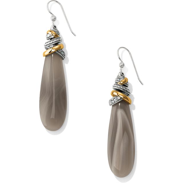 Brighton - Neptune's Rings Pyramid Banded Agate French Wire Earrings in Alma MI