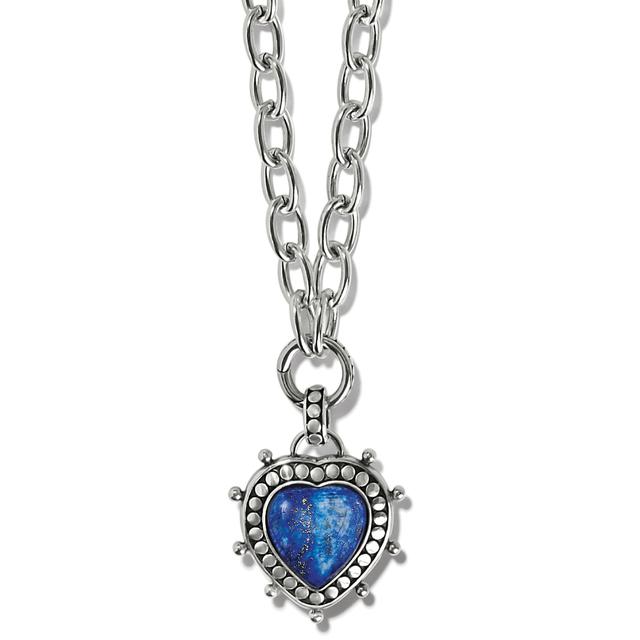 Brighton - Pebble Dot Hati Lapis Heart Necklace