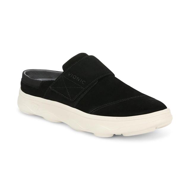 Vionic - Women's Lotus RX Recovery Clog with Arch Support in Black Suede, Size 8.5