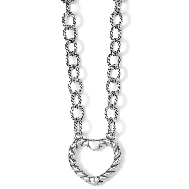 Brighton - Mabel Heart Charm Holder Necklace in Cisco-TX