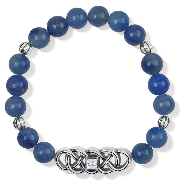 Brighton - Interlok Lustre Blue Quartz Stretch Bracelet in Cambria-CA