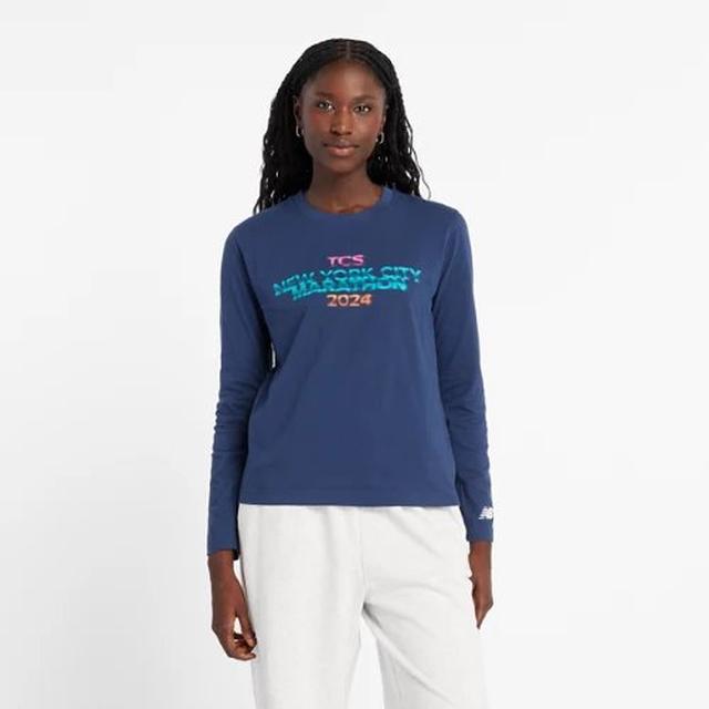 New Balance - Women's NYC Marathon Graphic Long Sleeve in Durham NC