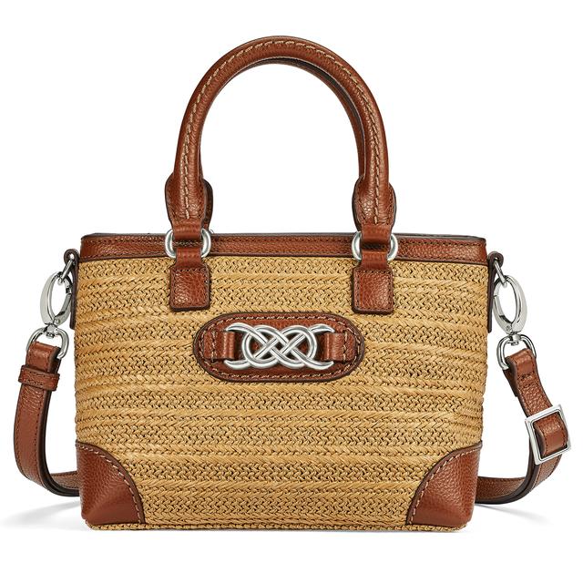 Brighton - Alessa Straw Satchel in Cambria-CA