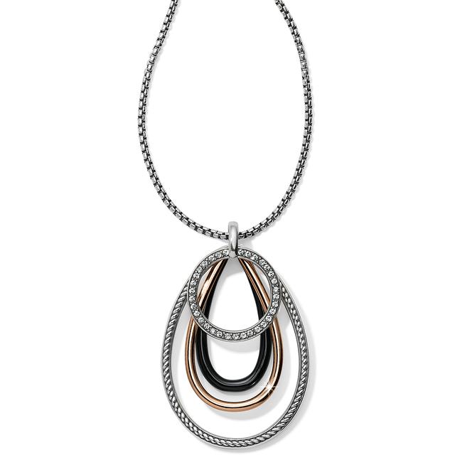 Brighton - Neptune's Rings Black Convertible Pendant Necklace in Alma-MI