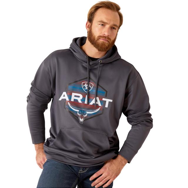 Ariat - Men's Logo Tek Fleece Hoodie in Sidney OH