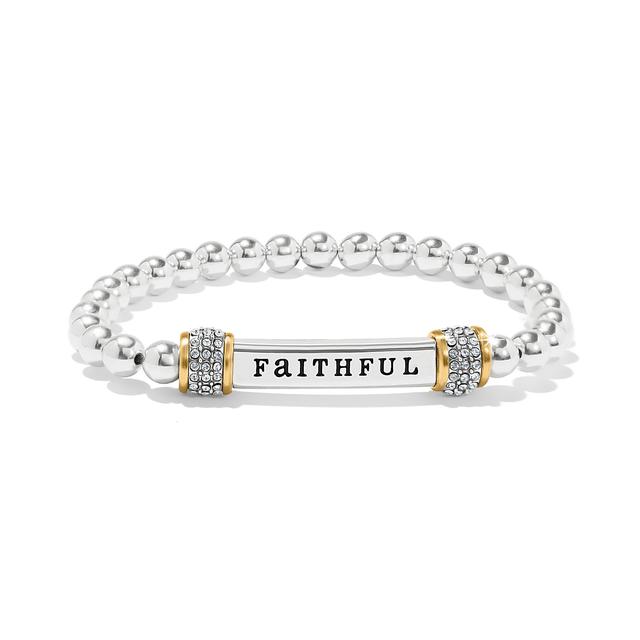 Brighton - Meridian Faithful Two Tone Stretch Bracelet