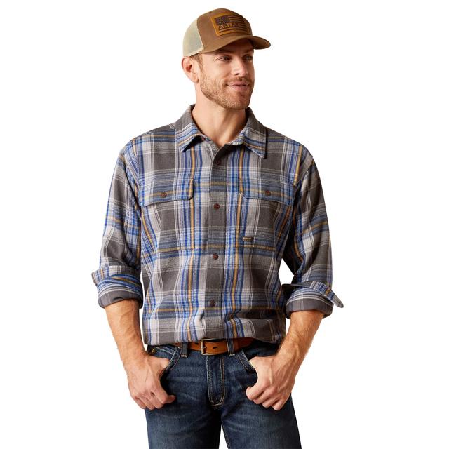 Ariat - Mens Rebar Heavy Flannel Work Shirt