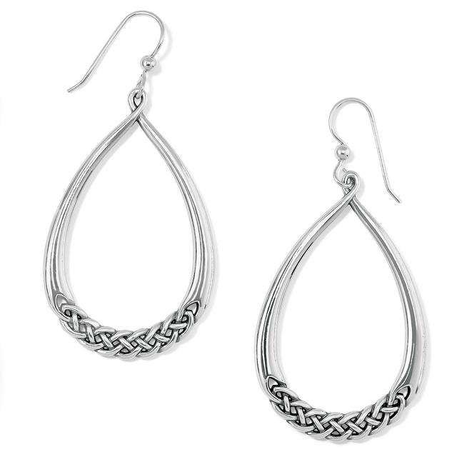 Brighton - Interlok Braid Drop French Wire Earrings in Alma-MI