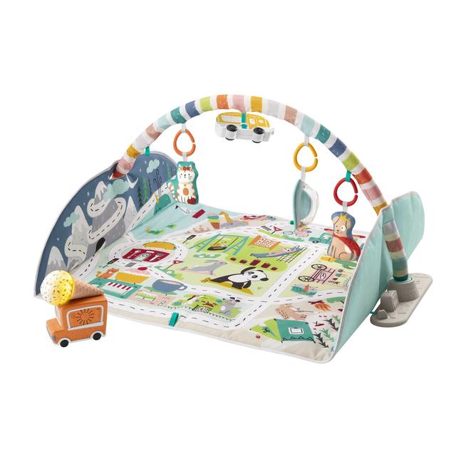 Mattel - Fisher-Price Activity City Gym To Jumbo Play Mat