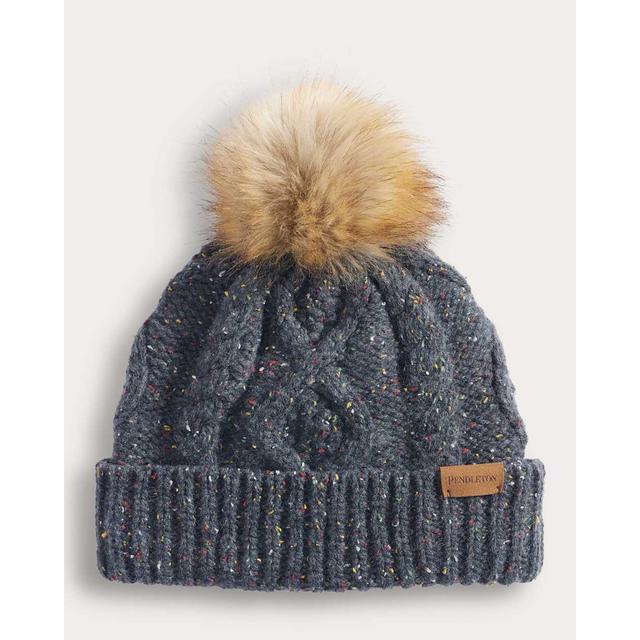 Pendleton - Cable Knit Beanie Hat in Linden-MI
