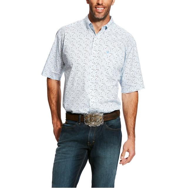 Ariat - Men's Eckleman SS Stretch Print Shirt in Durham NC