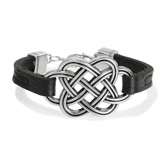 Brighton - Interlok Trellis Leather Bracelet