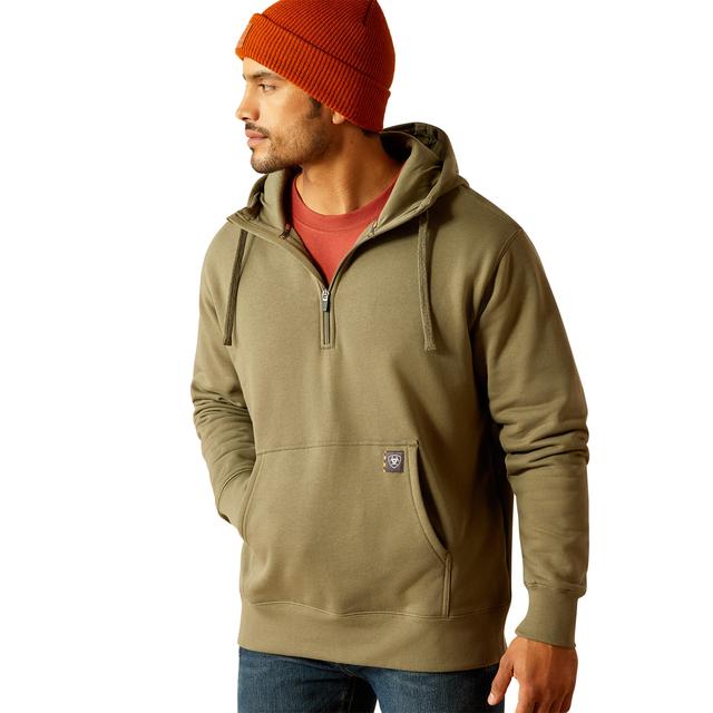 Ariat - Mens Rebar Workman 1/4 Zip Hoodie