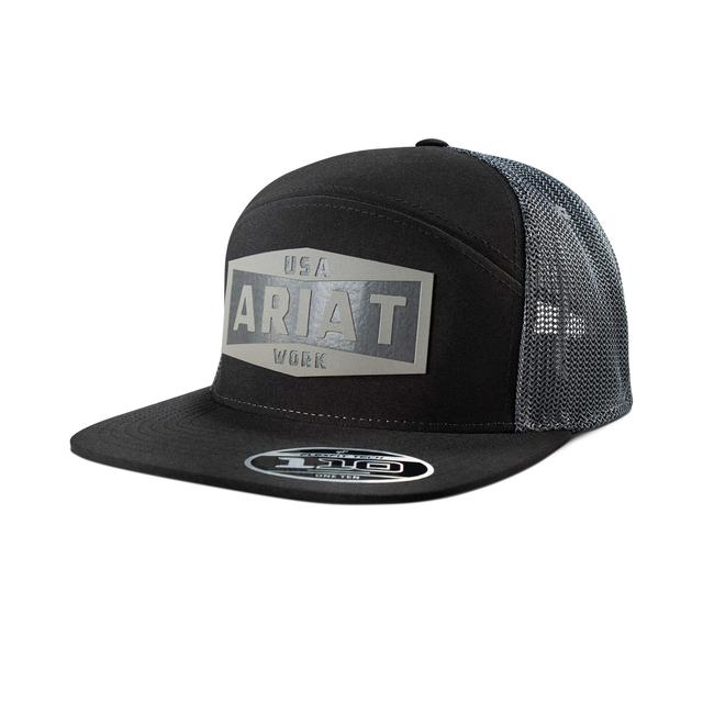 Ariat - Men's Work Leather Badge Snapback Cap