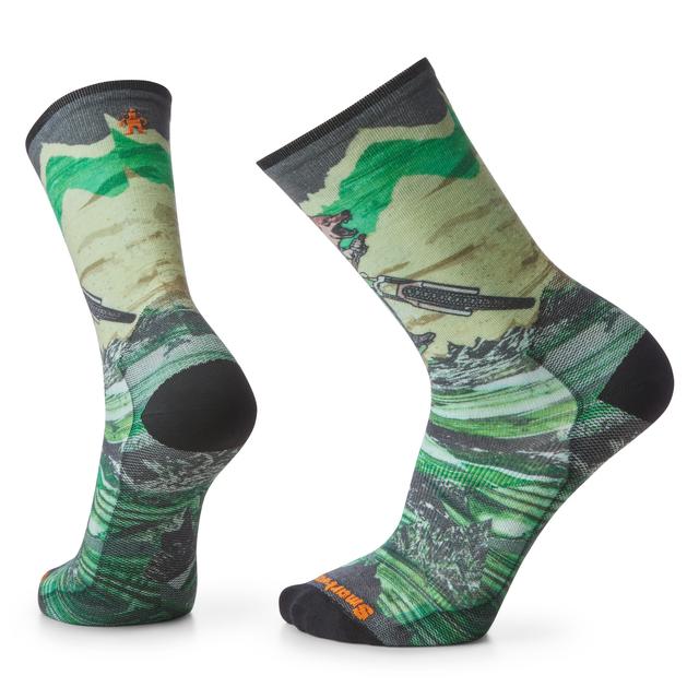 Smartwool - Bike Zero Cushion Wolf Print Crew Socks