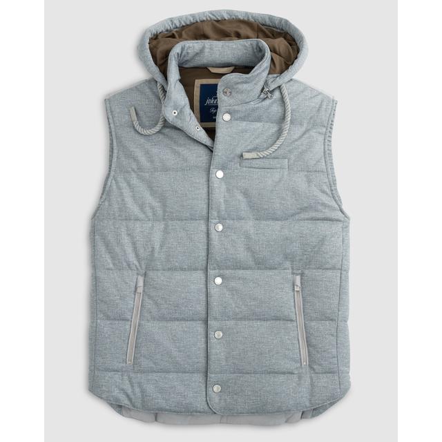 Johnnie-O - Mens Fairbanks Quilted Hooded Puffer Vest in South Sioux City NE