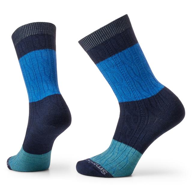 Smartwool - Everyday Color Block Cable Crew Socks