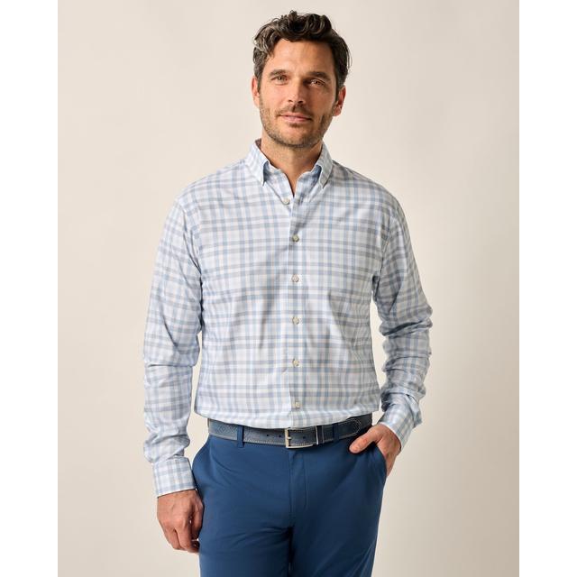 Johnnie-O - Mens Performance Button Up Shirt - Madden in CLOVER SC