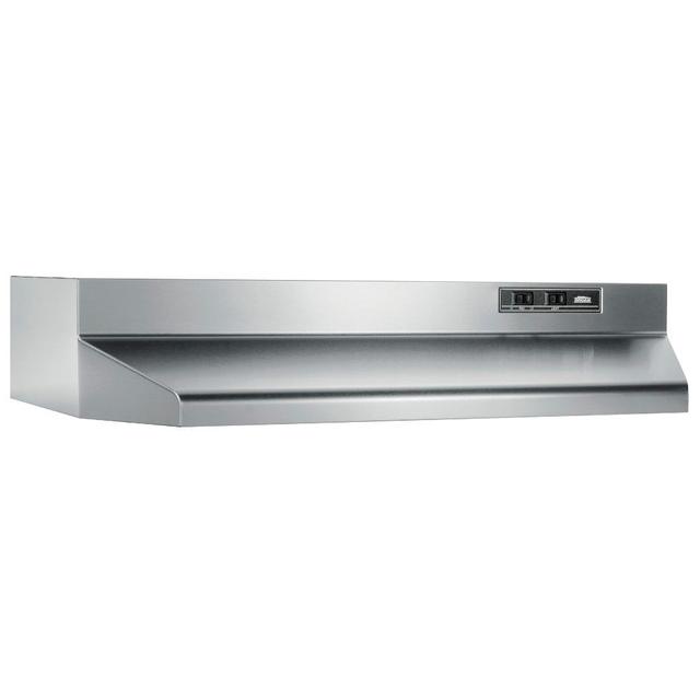 Broan-NuTone - 30-Inch Ducted Under-Cabinet Range Hood, 210 MAX Blower CFM, Stainless Steel in Demopolis AL