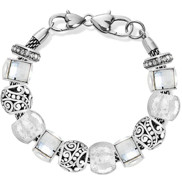 Brighton - Silver and Sparkle Charm Bracelet in Cisco TX