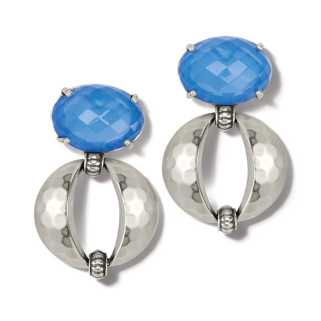 Brighton - Blue Moon Bold Post Drop Earrings in San Diego TX