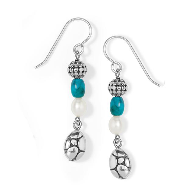 Brighton - Pebble Turquoise Pearl French Wire Earrings in San Diego TX