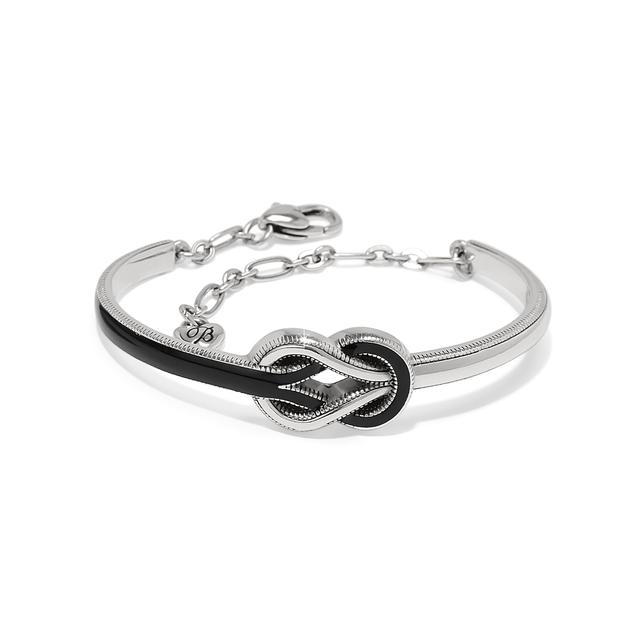 Brighton - Interlok Harmony Black Bar Bracelet