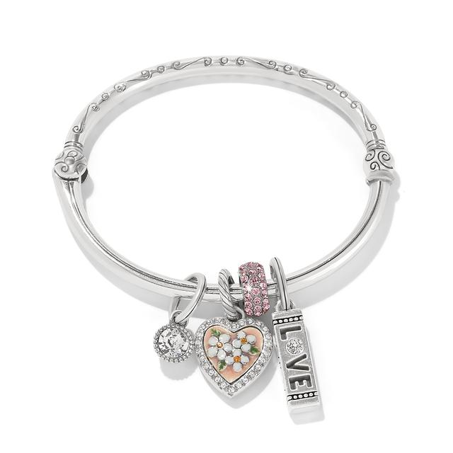 Brighton - Pink Heart Charm Bangle in Concord NC