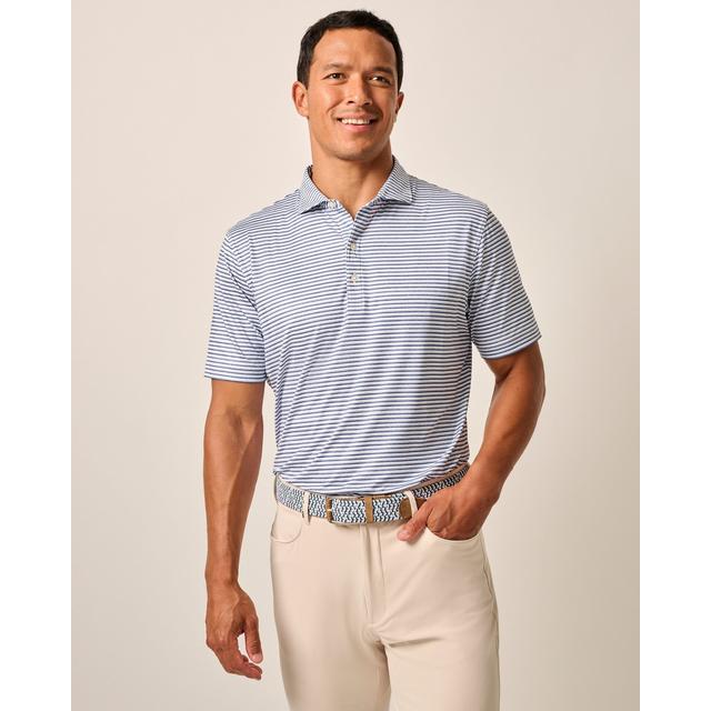 Johnnie-O - Men's Warwick Striped Featherweight Performance Polo in Wayne PA