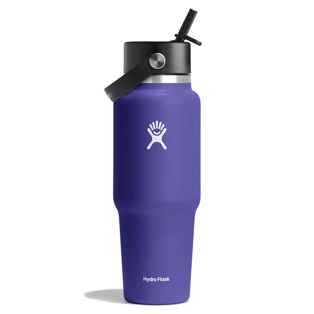 Hydro Flask - 32 oz Wide Mouth Travel Bottle with Flex Straw Cap - Phantom