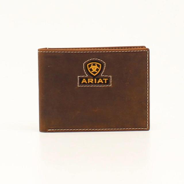 Ariat - Men's Yellow logo bifold wallet