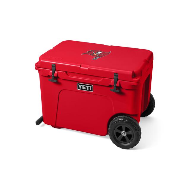 YETI - Tampa Bay Buccaneers Tundra Haul Wheeled Cooler - Rescue Red in Durham NC