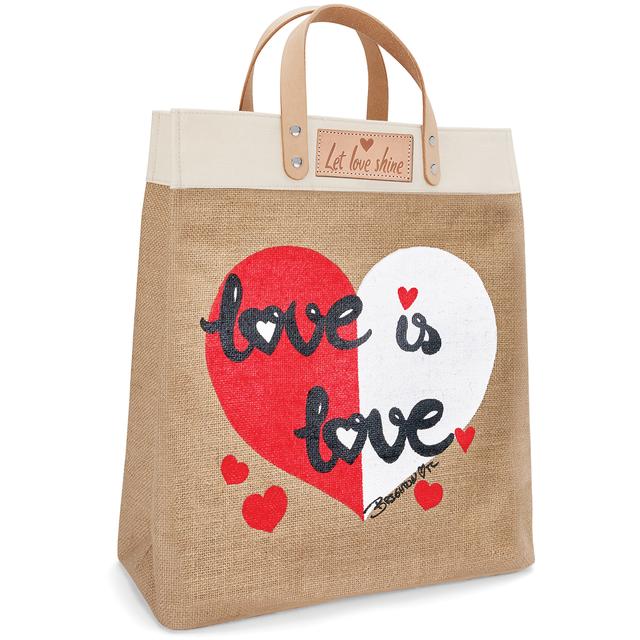 Brighton - Love is Love Burlap Tote