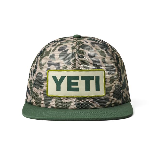 YETI - Mesh Camo Flat Brim Hat - Green Camo in New Castle IN