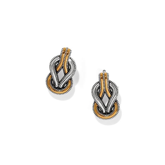 Brighton - Interlok Harmony Two Tone Post Earrings in Turlock CA