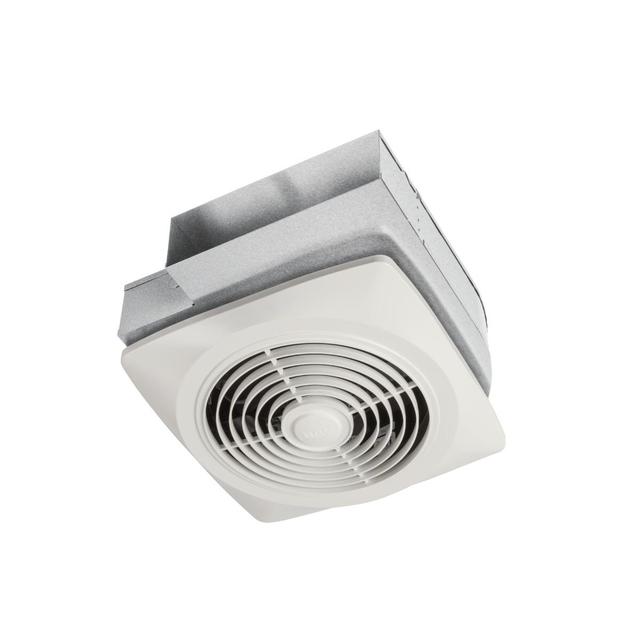 Broan-NuTone - 8-Inch, 160 CFM Side Discharge Ventilation Fan with White Square Plastic Grille, 5.0 Sones in Mt Vernon IA
