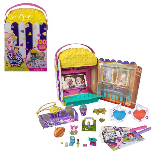 Mattel - Polly Pocket Un-Box-It Popcorn Box Playset in Freeman SD